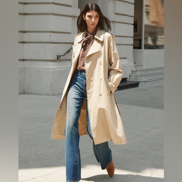 Nili Lotan Jackets & Blazers - NWT NILI LOTAN Tanner Trench Coat in Eggshell Size Small